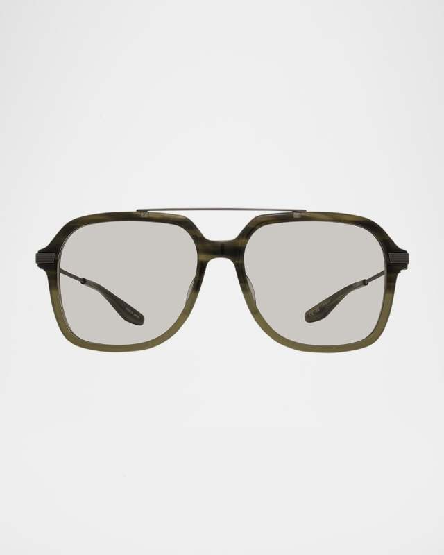 D. Ellis Plastic & Titanium Aviator Sunglasses